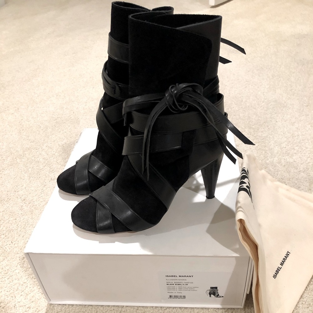 Isabel Marant Nola Boot Black Sz 37